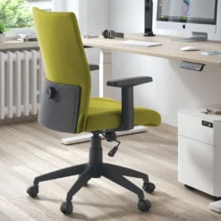 Silla de escritorio giratoria Parma, mecanismo basculante