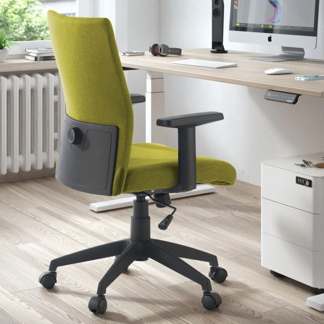 Silla de escritorio giratoria Parma, mecanismo basculante
