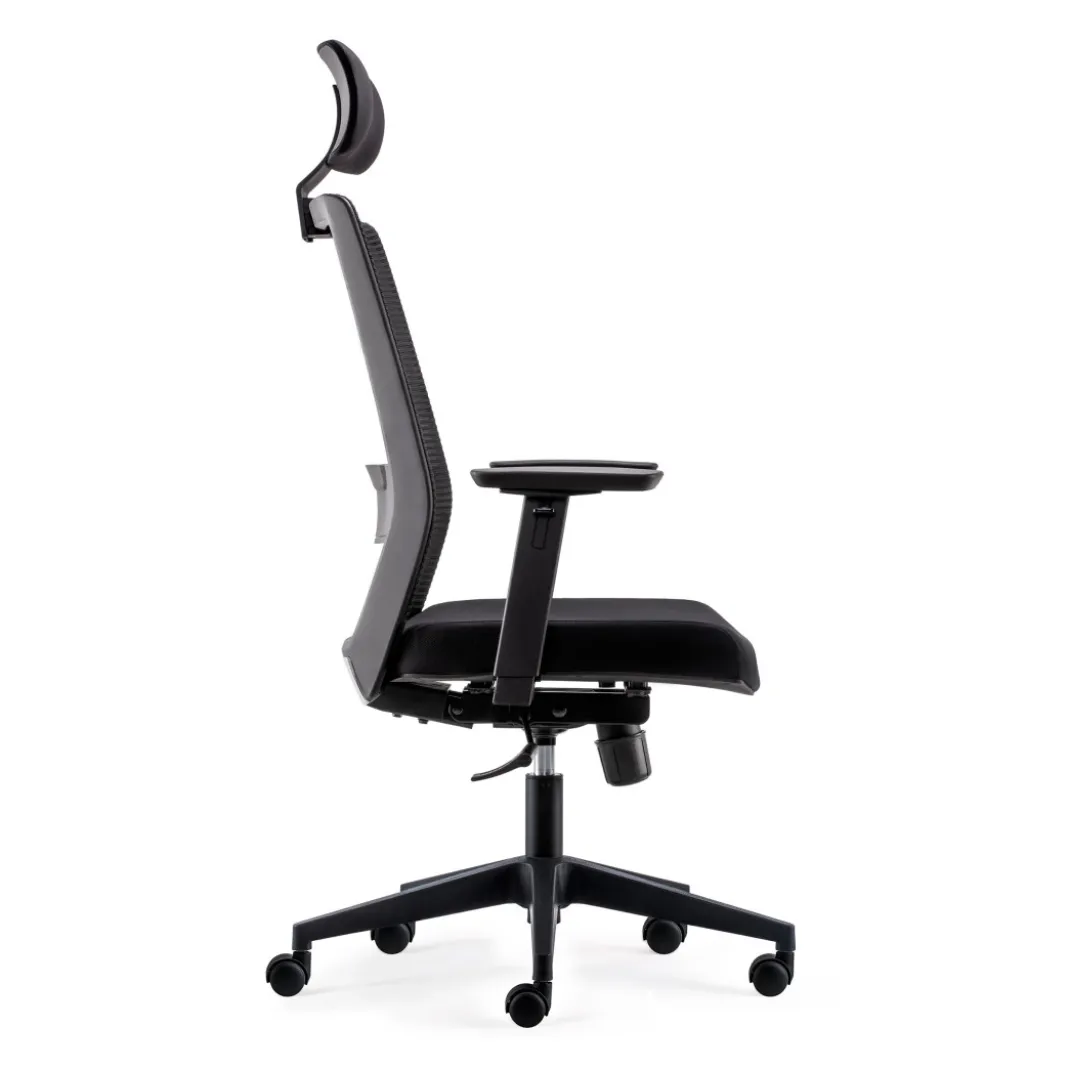 Silla de oficina Axel, espuma inyectada, con reposacabezas