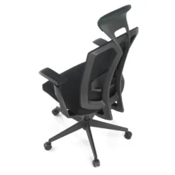 Silla de oficina Baron, reposacabezas, brazos 3D, red