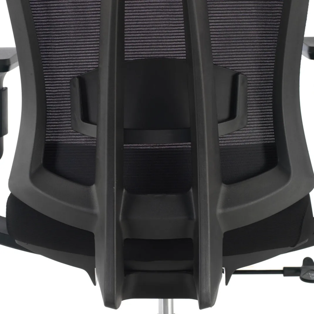 Silla de oficina Baron, reposacabezas, brazos 3D, red
