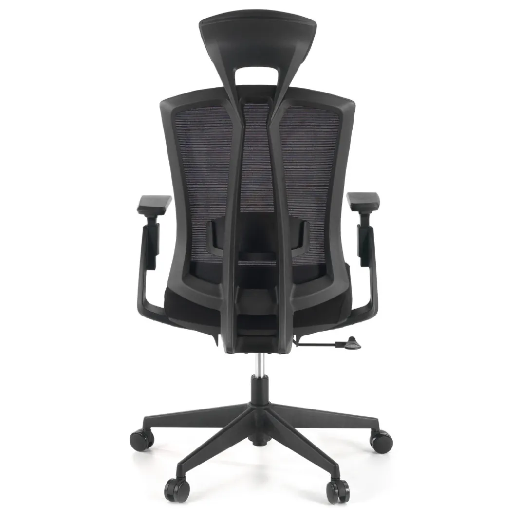Silla de oficina Baron, reposacabezas, brazos 3D, red