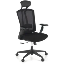 Silla de oficina Baron, reposacabezas, brazos 3D, red