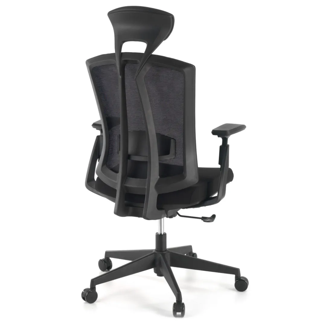 Silla de oficina Baron, reposacabezas, brazos 3D, red