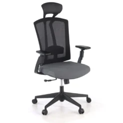 Silla de oficina Baron, reposacabezas, brazos 3D, red