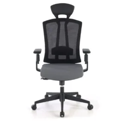 Silla de oficina Baron, reposacabezas, brazos 3D, red