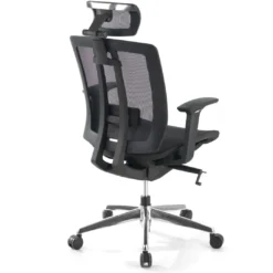 Silla de oficina Ergomax, premium, red con reposacabezas