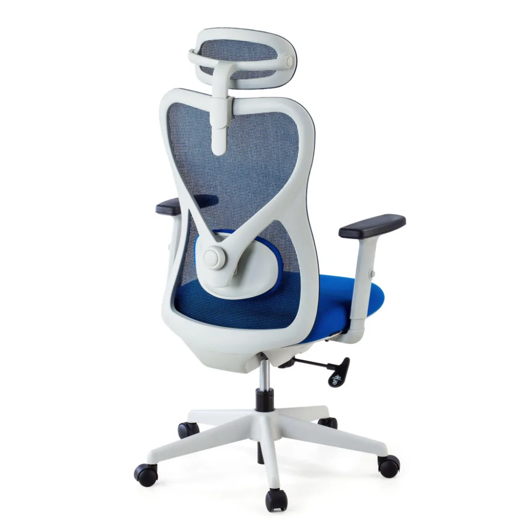 Silla de Oficina Ergonómica Prime white, brazos regulables