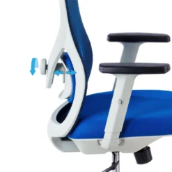 Silla de Oficina Ergonómica Prime white, brazos regulables
