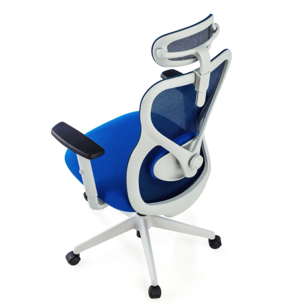 Silla de Oficina Ergonómica Prime white, brazos regulables