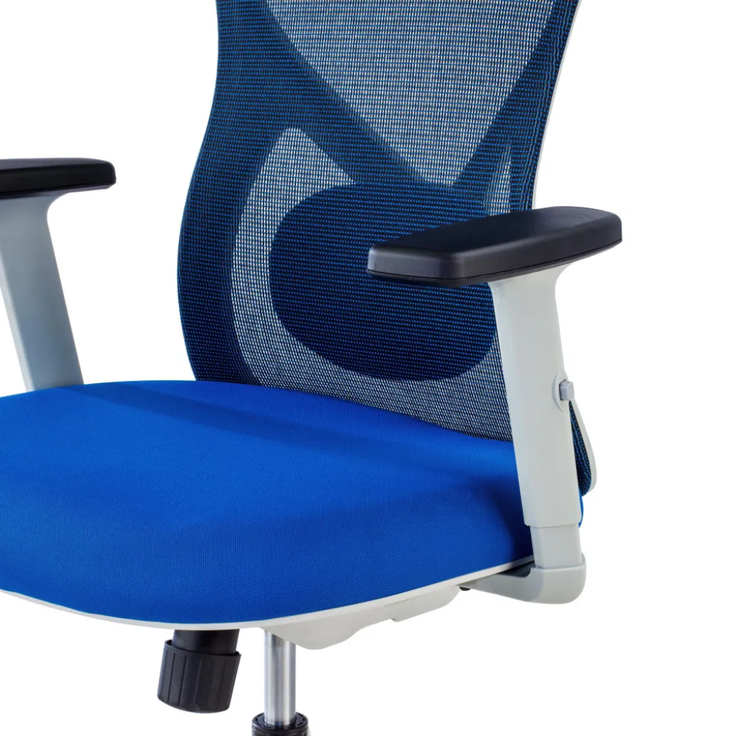 Silla de Oficina Ergonómica Prime white, brazos regulables
