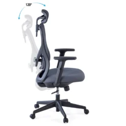 Silla de Oficina Ergonómica Prime black, brazos regulables