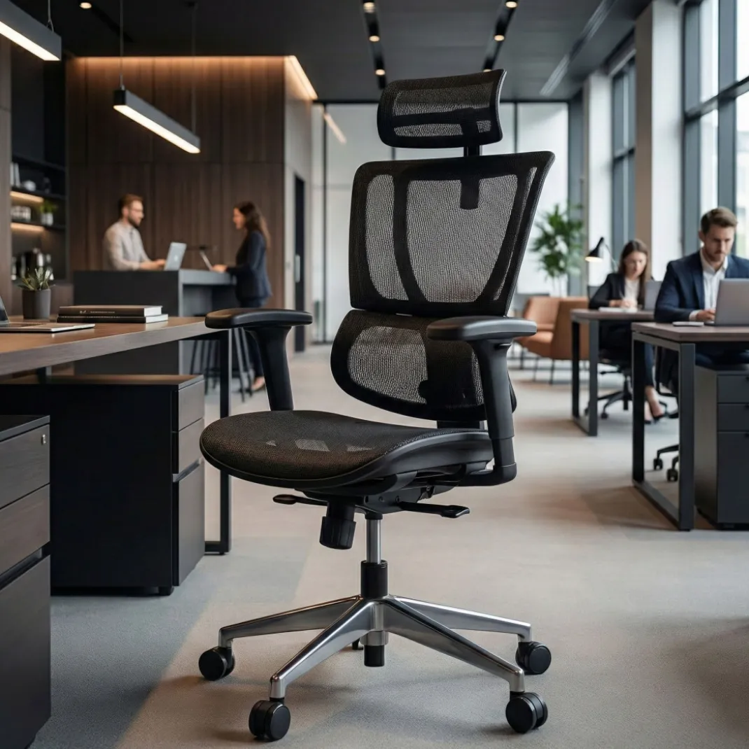 Silla de oficina Ergonomica IOO, soporte lumbar