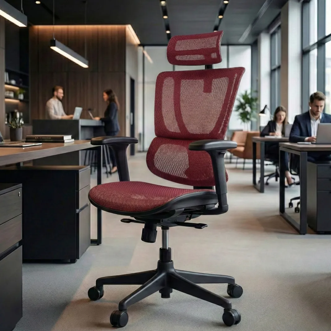 Silla de oficina Ergonomica IOO, soporte lumbar