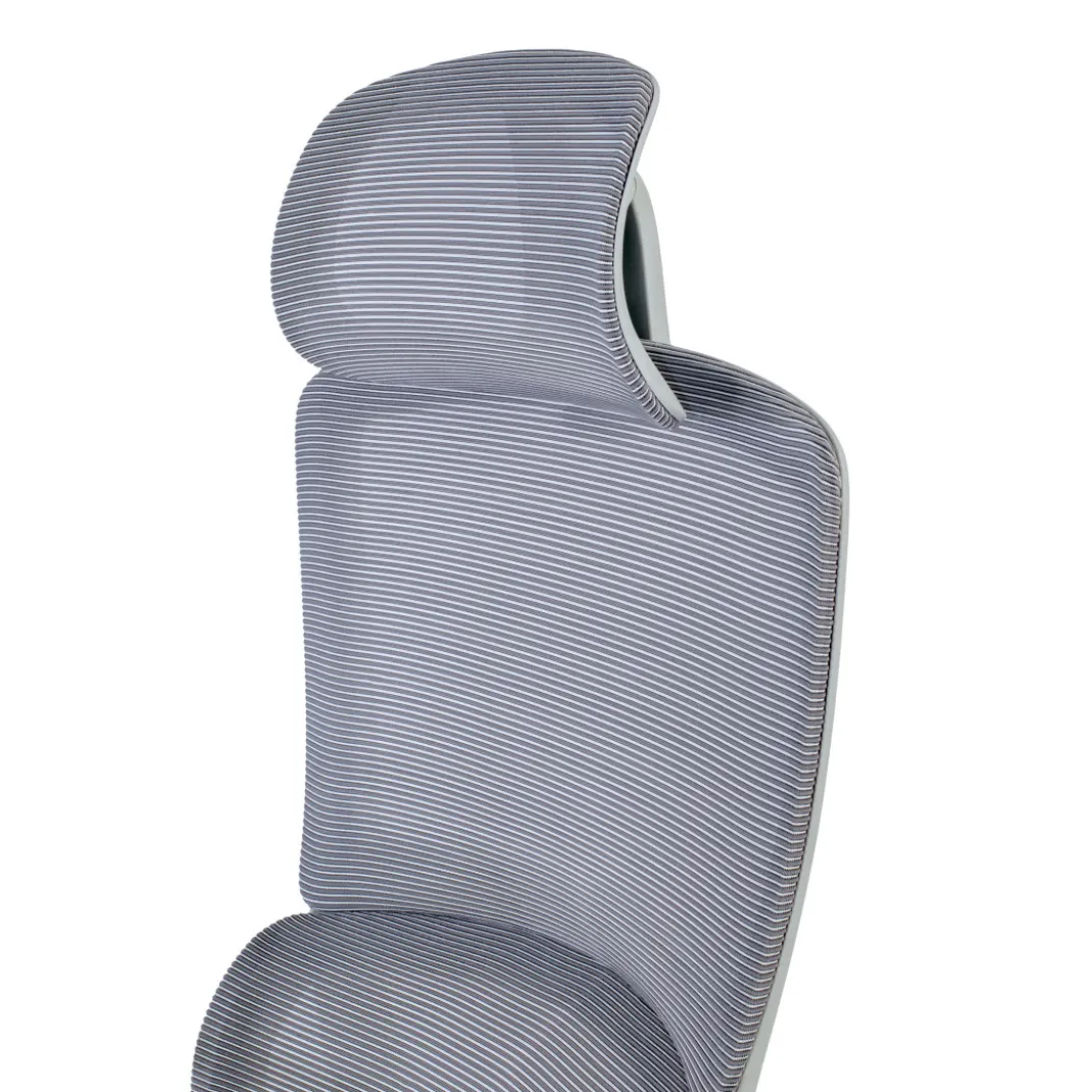 Silla de oficina Gravity White, reposacabezas, brazos 3D, red