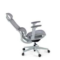 Silla de oficina Gravity White, reposacabezas, brazos 3D, red