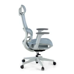 Silla de oficina Gravity White, reposacabezas, brazos 3D, red