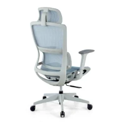 Silla de oficina Gravity White, reposacabezas, brazos 3D, red