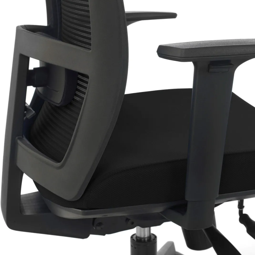 Silla de oficina Kendo, brazos ajustables, red