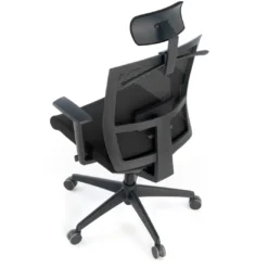 Silla de oficina Kendo, brazos ajustables, reposacabezas, red