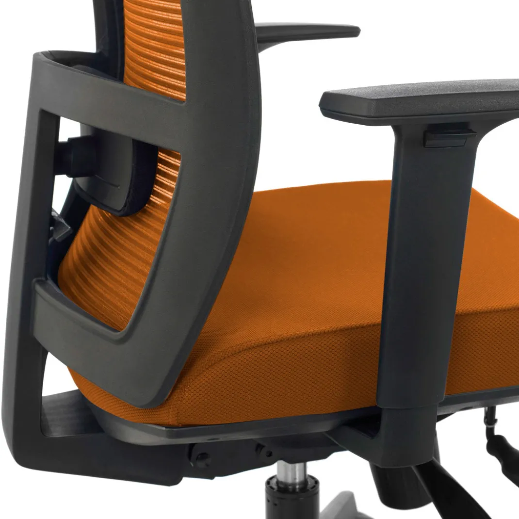 Silla de oficina Kendo, brazos ajustables, red