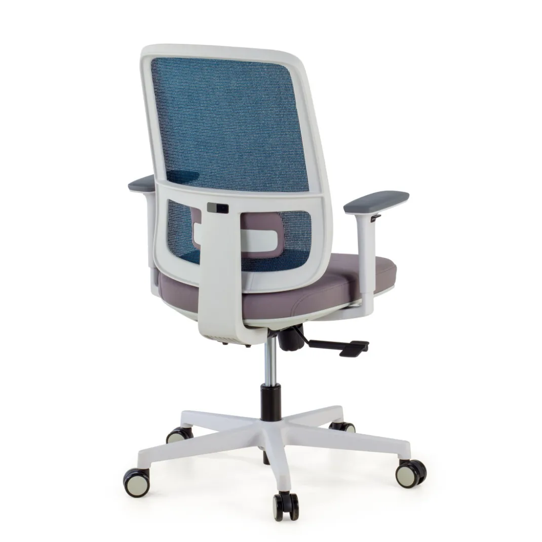 Silla de oficina profesional Sugar white, uso intensivo
