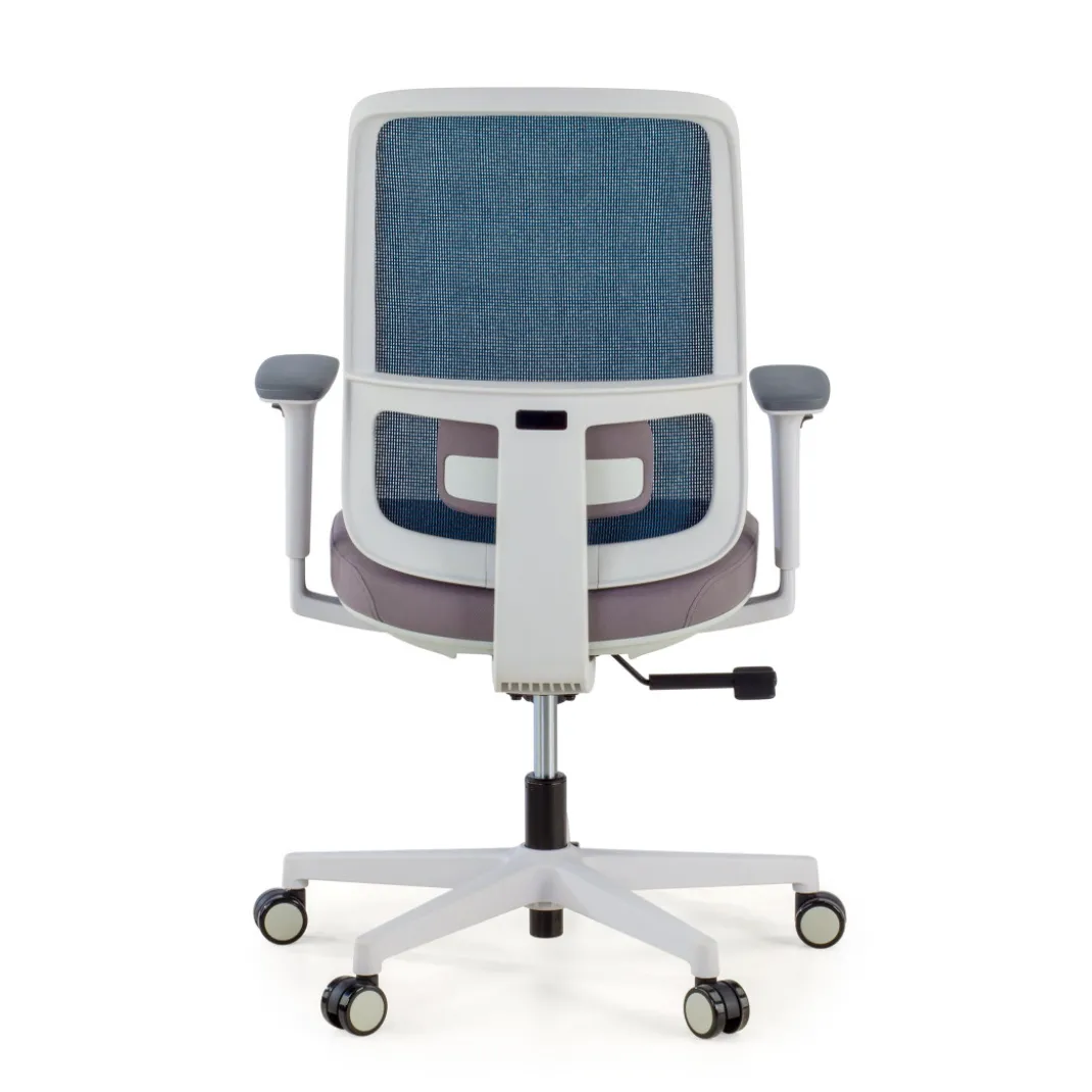 Silla de oficina profesional Sugar white, uso intensivo