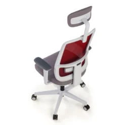 Silla de oficina Sugar white con reposacabezas