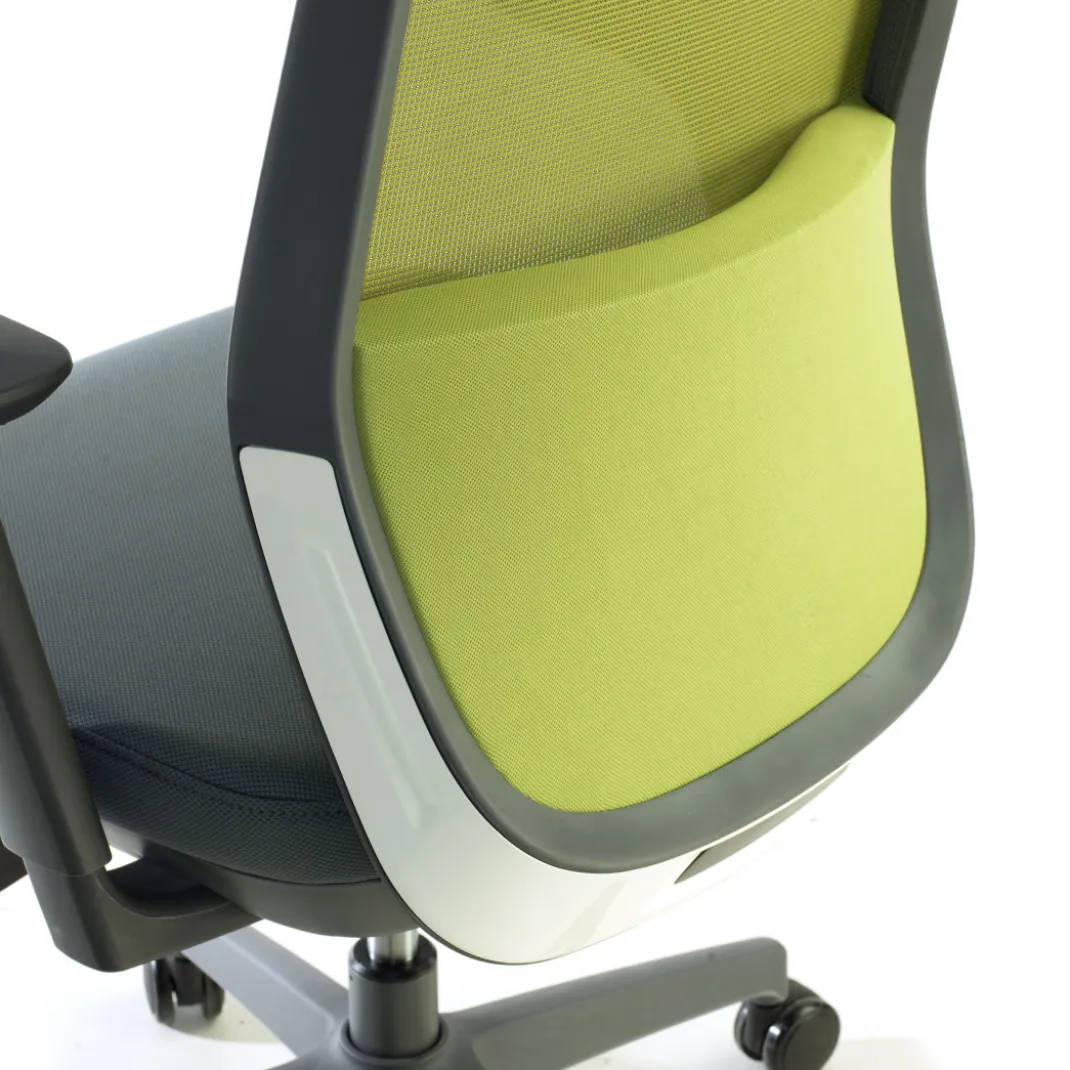Silla de oficina Wind, respaldo ergonómico, brazos 3D, reposacabezas