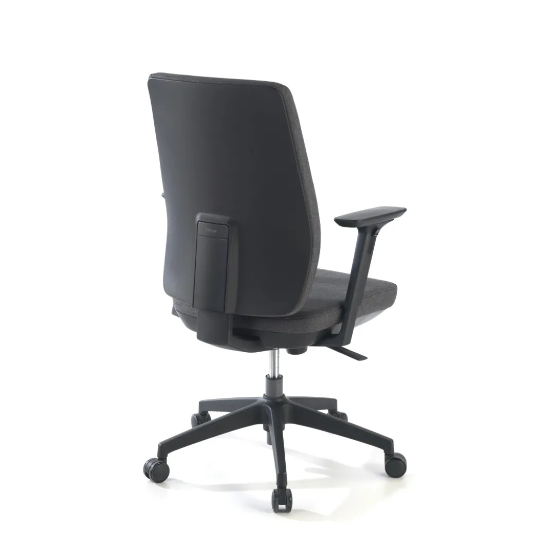 Silla de oficina Wind, respaldo regulable, brazos 3D, tapizado