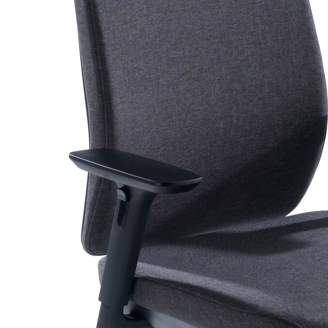 Silla de oficina Wind, respaldo regulable, brazos 3D, tapizado