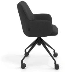 Silla de reuniones con ruedas Gala, estructura giratoria