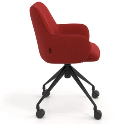 Silla de reuniones con ruedas Gala, estructura giratoria
