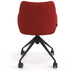 Silla de reuniones con ruedas Gala, estructura giratoria