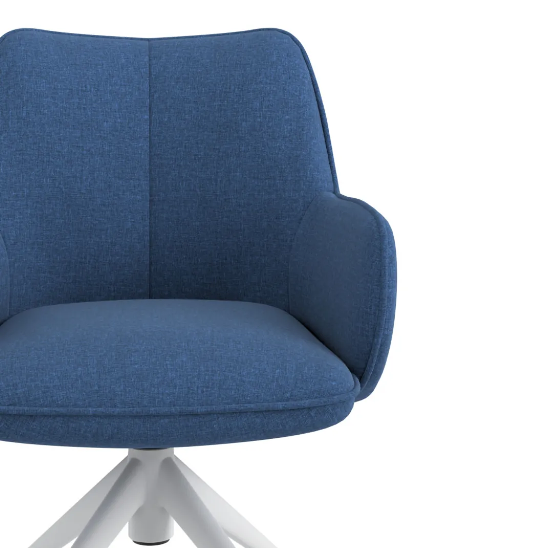 Silla de reuniones con ruedas Gala, estructura giratoria