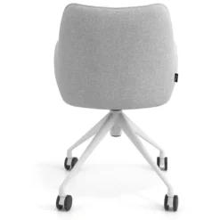 Silla de reuniones con ruedas Gala, estructura giratoria