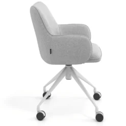 Silla de reuniones con ruedas Gala, estructura giratoria