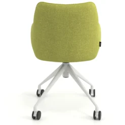 Silla de reuniones con ruedas Gala, estructura giratoria