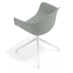Silla de reuniones Elisa, base piramidal