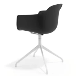 Silla de reuniones Elisa, base piramidal
