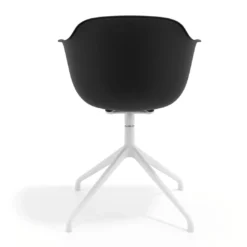 Silla de reuniones Elisa, base piramidal