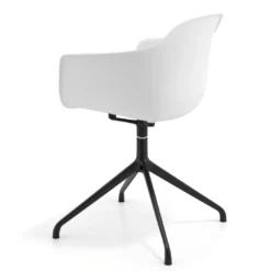 Silla de reuniones Elisa, base piramidal