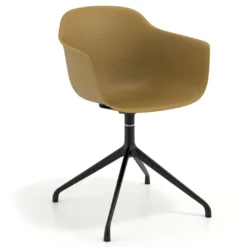 Silla de reuniones Elisa, base piramidal