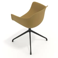 Silla de reuniones Elisa, base piramidal