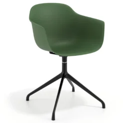 Silla de reuniones Elisa, base piramidal