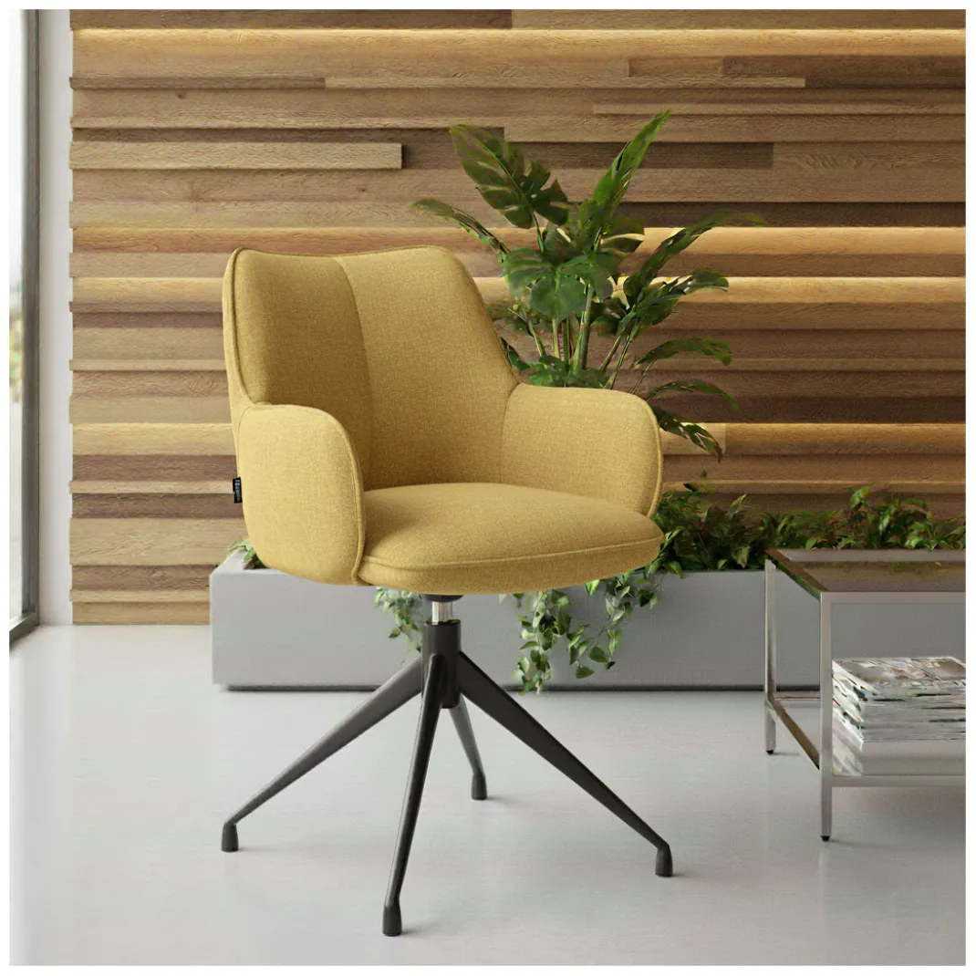 Silla de reuniones Gala, estructura giratoria