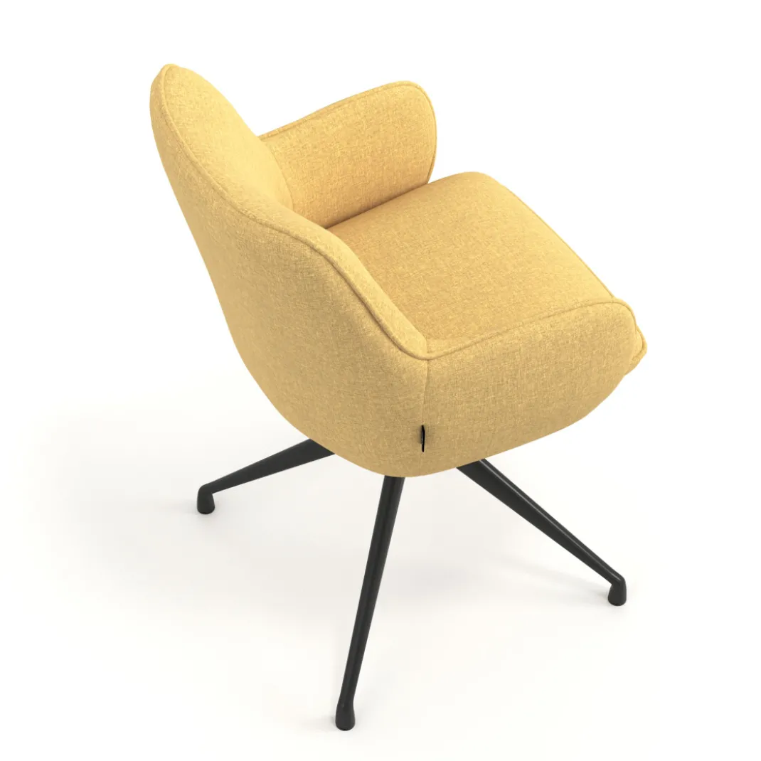 Silla de reuniones Gala, estructura giratoria
