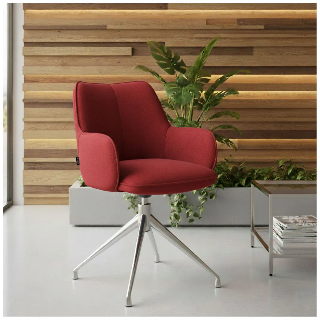 Silla de reuniones Gala, estructura giratoria