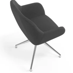 Silla de reuniones Moon Base de aluminio giratoria
