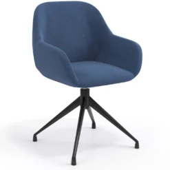 Silla de reuniones Moon Base de aluminio giratoria